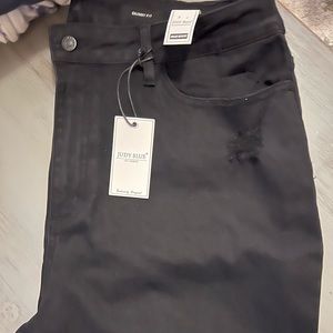 BNWT Judy, blue black skinny, jeans, distressed